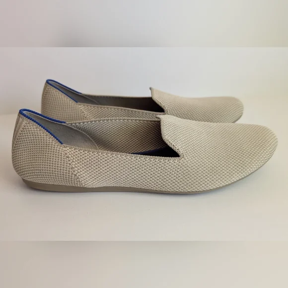 Rothy's Women's Cream Linen Flat The Loafer Shoes Size 10 - Picture 2 of 9
